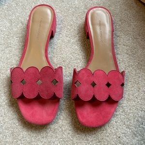 Banana Republic Pink Scalloped Sandals